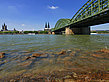 Hohenzollernbrücke vom Kennedy Ufer - Nordrhein-Westfalen (Köln)