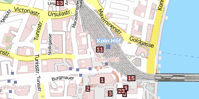 Köln Hauptbahnhof Köln Stadtplan