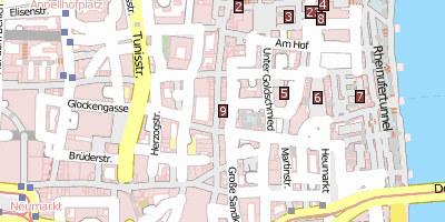 Stadtplan Hohe Straße 