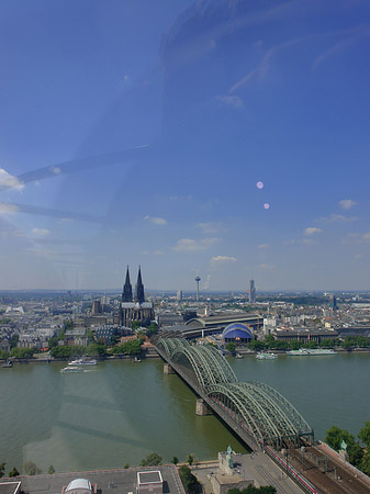 Hohenzollernbrücke und Kölner Dom