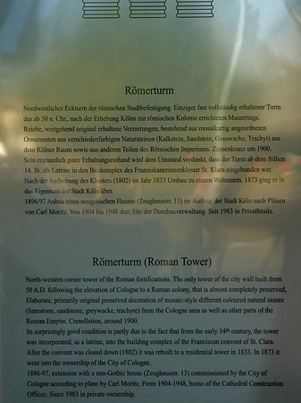 Fotos Schild des Römerturms