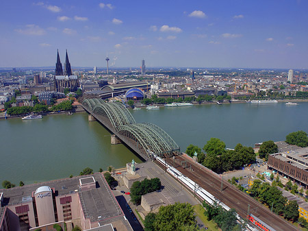 Hohenzollernbrücke und Kölner Dom