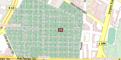 Melaten-Friedhof Köln Stadtplan
