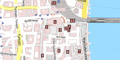 Römisch-Germanisches Museum Stadtplan
